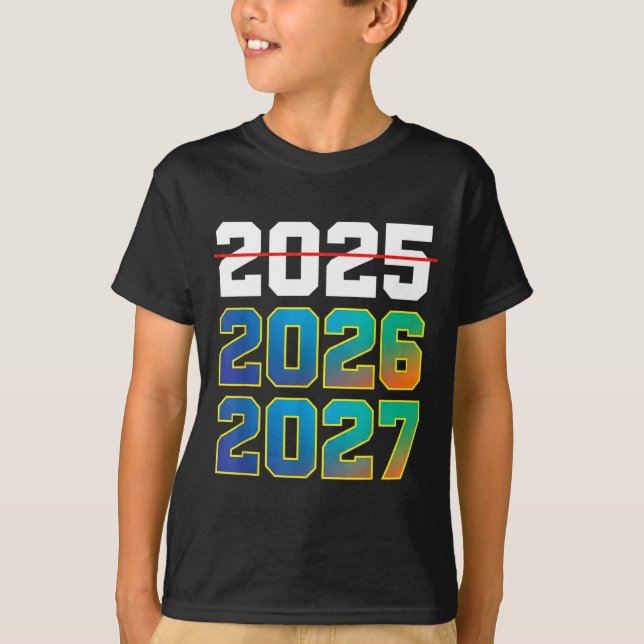 Happy New Year 2026 Coming Soon 2027 Funny 67 Meme T-Shirt (Front)