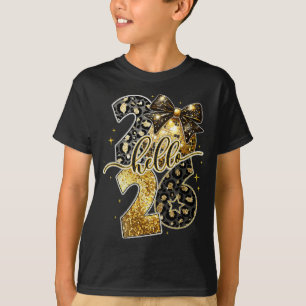 Happy New Year 2026 Coquette Bow Golden Family Mat T-Shirt