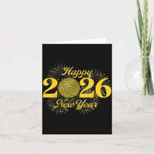 Happy New Year 2026 Countdown Party Trip Matching Card