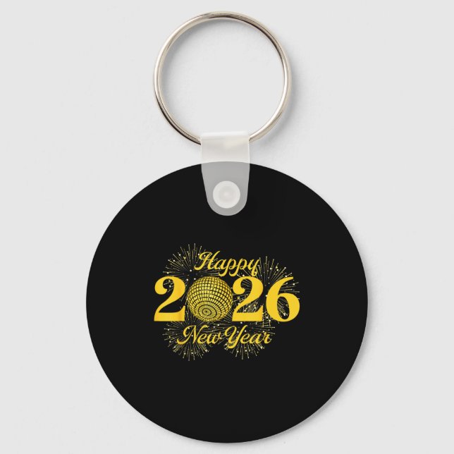 Happy New Year 2026 Countdown Party Trip Matching  Keychain (Front)