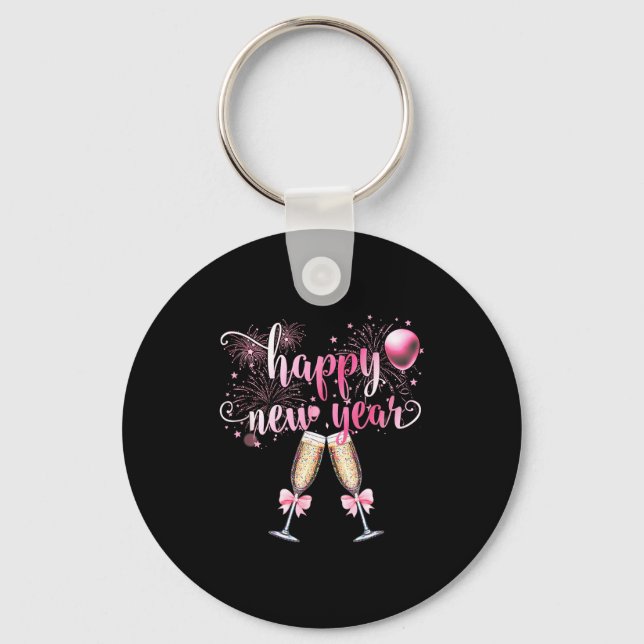 Happy New Year 2026, Cute Funny Gift Men, Women  Keychain (Front)