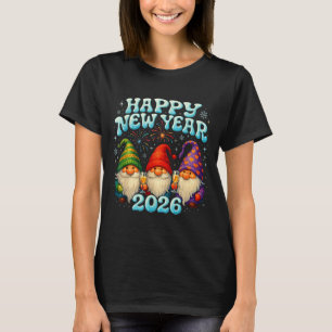 Happy New Year 2026 Cute Gnome Party Gift T-Shirt