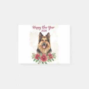 Happy New Year 2026 Dog Kids Poster Post-it Notes