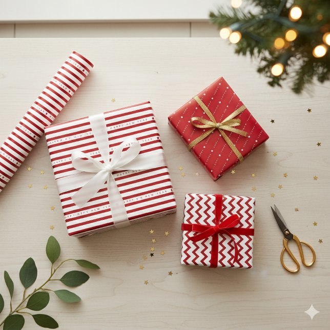 Happy New Year 2026 Elegant Wrapping Paper Sheets (Creator Uploaded)