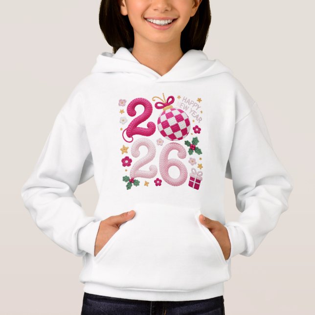 Happy New Year 2026 Family Matching Collection Hoodie (Front)