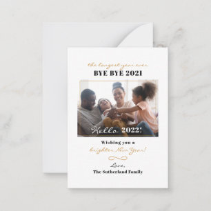 Happy New Year 2026 Family Photo Holiday Note Card