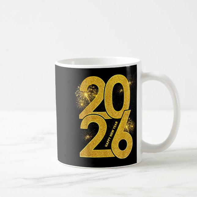 Happy New Year 2026 Firework Family Matching Men W Coffee Mug (Right)