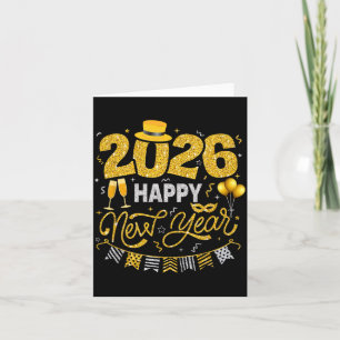 Happy New Year 2026 Fireworks Countdown New Years  Card
