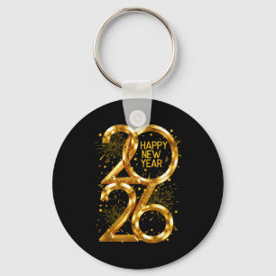 Happy New Year 2026 Fireworks New Year Eve's Nye P Keychain