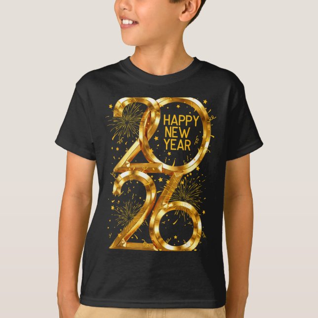 Happy New Year 2026 Fireworks New Year Eve's Nye P T-Shirt (Front)