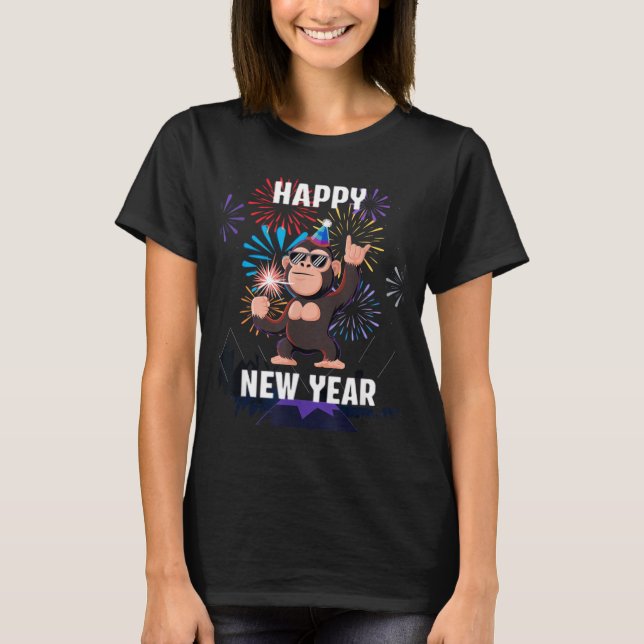 Happy New Year 2026 Funny Kids Bigfoot Lovers Part T-Shirt (Front)