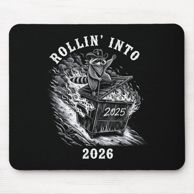 Happy New Year 2026 Goodbye 2025 Hello 2026 Family Mouse Pad (Front)