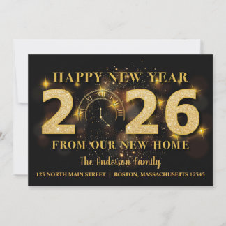 Happy New Year 2026 Holiday Moving Announcement