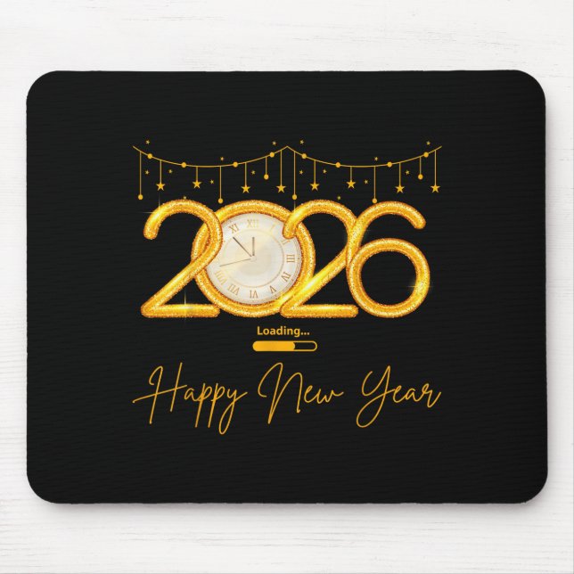 Happy New Year 2026  Mouse Pad (Front)