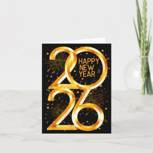 Happy New Year 2026 New Year Eve's Nye Party  Thank You Card