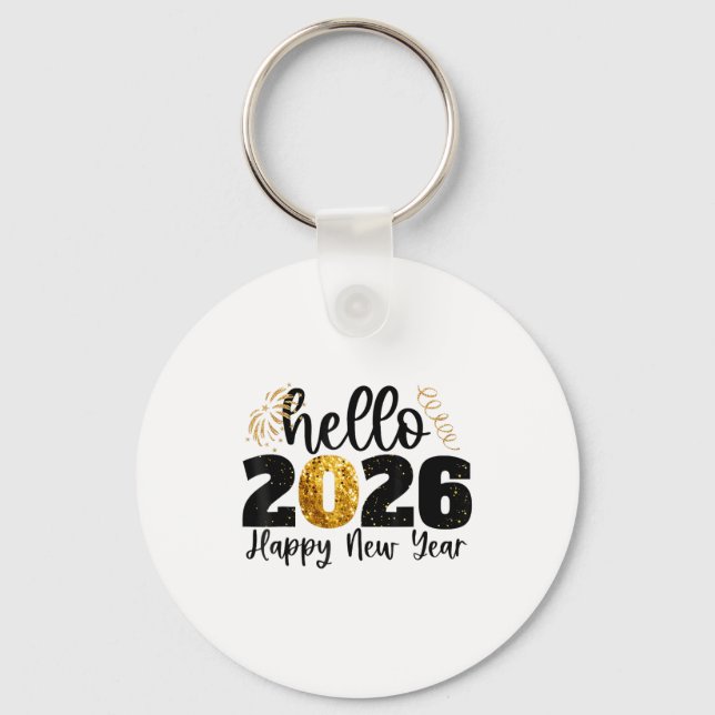 Happy New Year 2026 New Year Party Friends Family  Keychain (Front)
