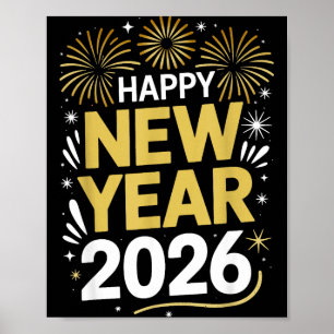 Happy New Year 2026 - New Year's Eve 2026 Poster