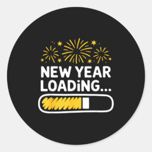 Happy New Year 2026 New Years Eve  Classic Round Sticker