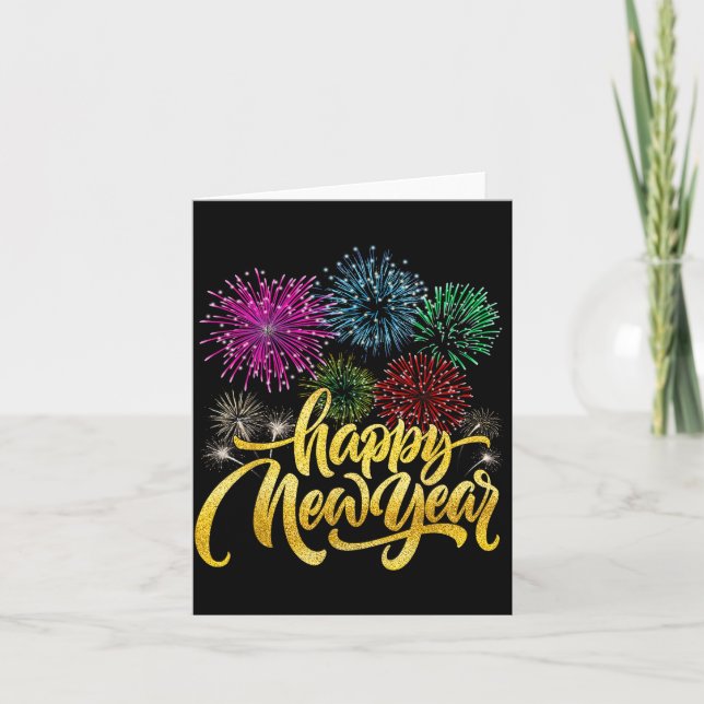 Happy New Year 2026 New Years Eve Party Countdown  Card (Front)