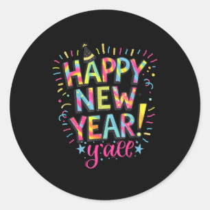 Happy New Year 2026 New Years Eve Party Countdown  Classic Round Sticker