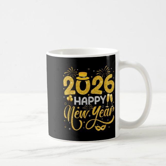 Happy New Year 2026 New Years Eve Party Countdown  Coffee Mug (Right)