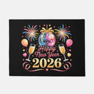 Happy New Year 2026 New Years Eve Party Countdown Doormat