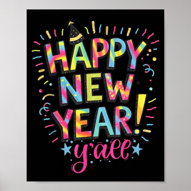 Happy New Year 2026 New Years Eve Party Countdown  Poster (Front)
