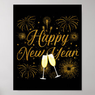Happy New Year 2026 New Years Eve Party Countdown Poster