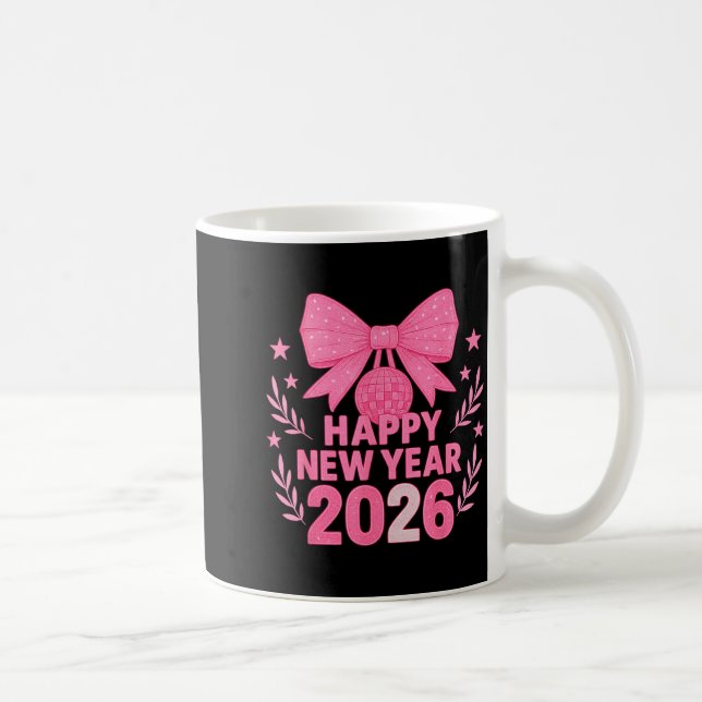 Happy New Year 2026 Nk Bow Coquette Family  Coffee Mug (Right)