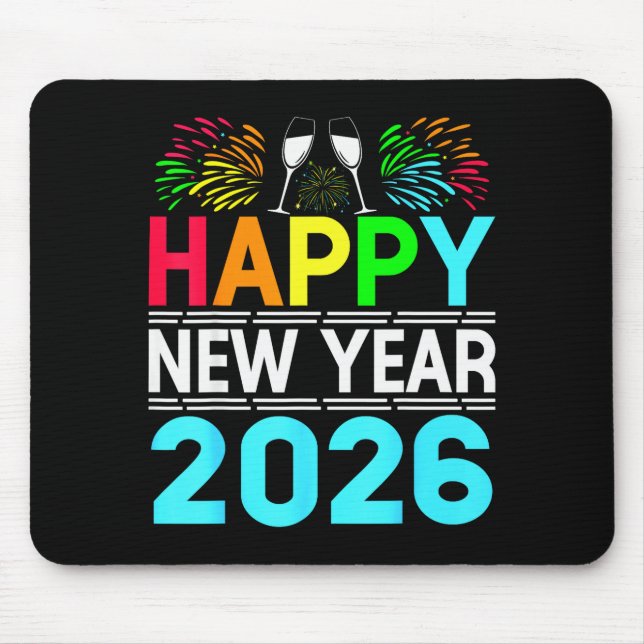 Happy New Year 2026 Nye Party - Funny New Years Ev Mouse Pad (Front)