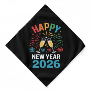 Happy New Year 2026 Party Funny New Years Eve 2026 Bandana