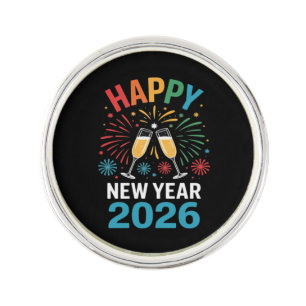 Happy New Year 2026 Party Funny New Years Eve 2026 Lapel Pin