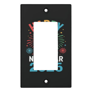 Happy New Year 2026 Party Funny New Years Eve 2026 Light Switch Cover