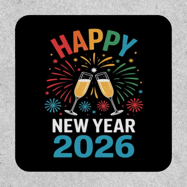 Happy New Year 2026 Party Funny New Years Eve 2026 Patch (Front)
