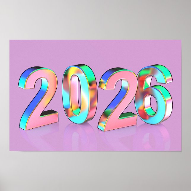 Happy New Year 2026 Poster (Front)
