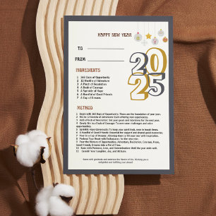 Happy New Year 2026 Recipe for an Amazing Year Invitation