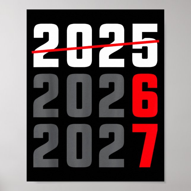 Happy New Year 2026 Shirt Six Seven 67 Meme Gen Al Poster (Front)