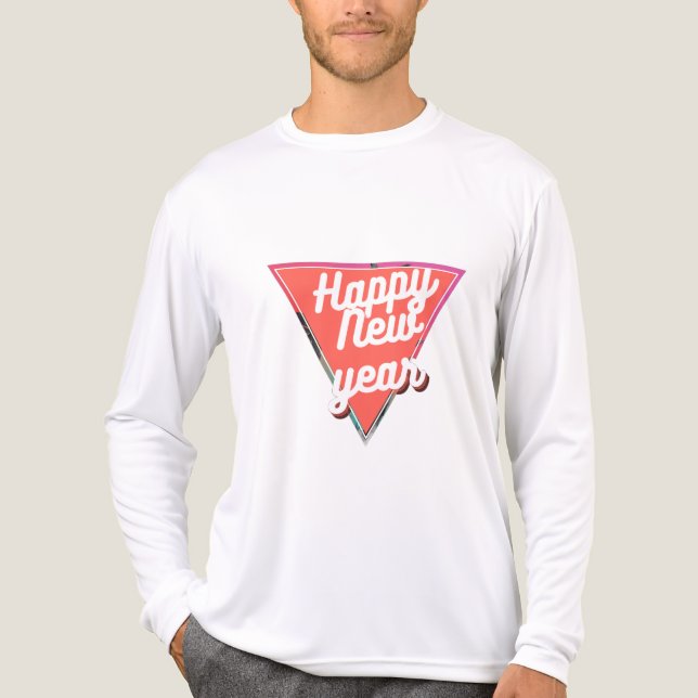 Happy New Year 2026 T-Shirt | Festive Celebration  Tri-Blend Shirt (Front)