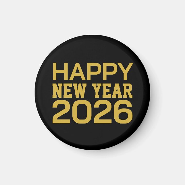Happy New Year 2026 T-Shirt Magnet (Front)