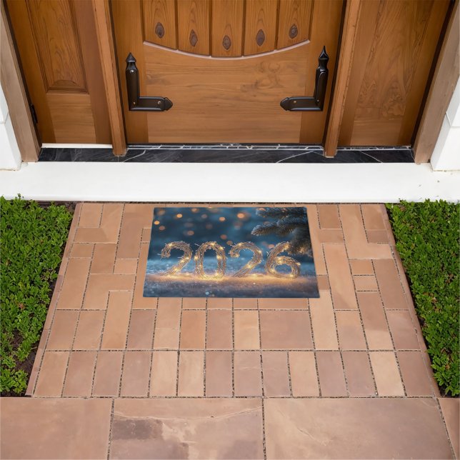 happy new year 2026 welcome doormat (Outdoor)