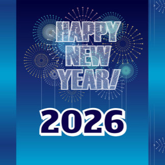 Happy New Year 2026 Wine Label