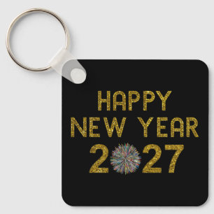 Happy New Year 2027 Keychain