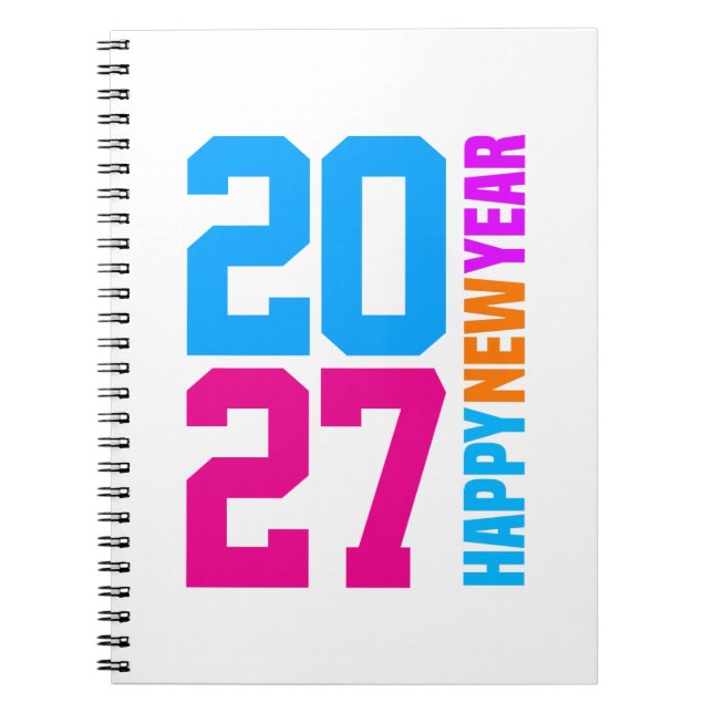 Happy New Year 2027 Notebook (Front)