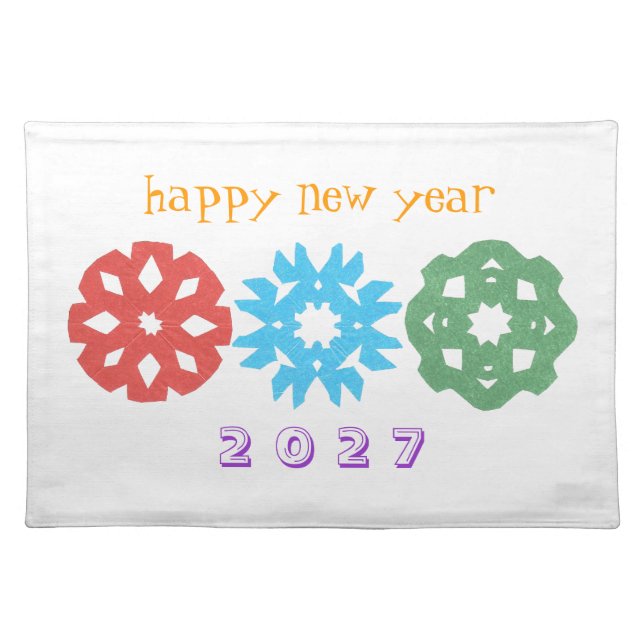 Happy New Year 2027 Placemat (Front)