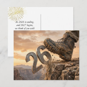 Happy New Year 2027 Postcard