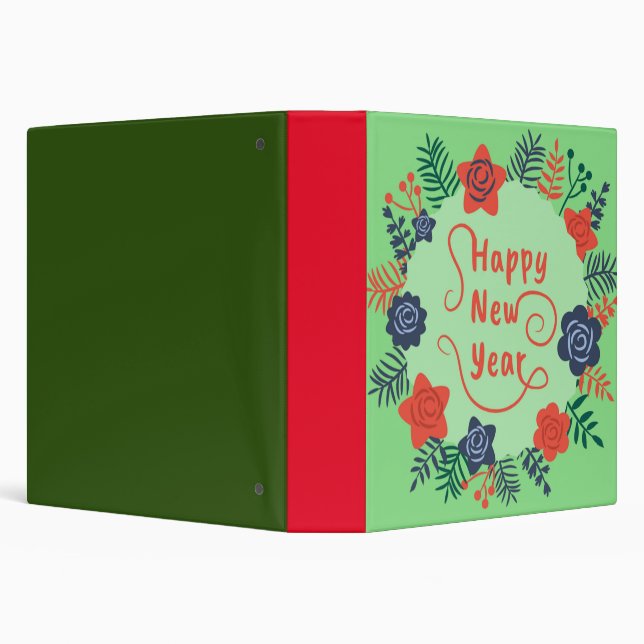 HAPPY NEW YEAR  3 RING BINDER (Background)