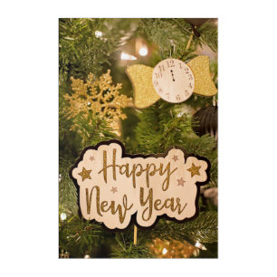 HAPPY NEW YEAR ACRYLIC PRINT