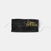 Happy New Year Adult Cloth Face Mask (Front, Folded)