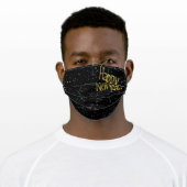 Happy New Year Adult Cloth Face Mask (Worn)