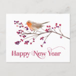 Happy New Year Announcement Holiday Postcard